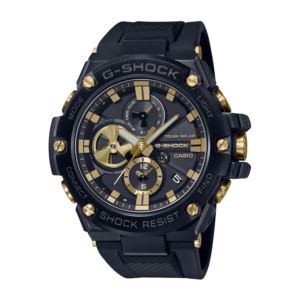 Mens+G-Steel+Mobile+Link+Gold+%26+Black+Watch+Black+Dial