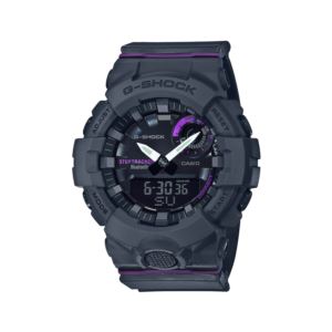 Ladies+G-Shock+S+Series+Mobile+Link+Black+%26+Purple+Watch+Black+Dial