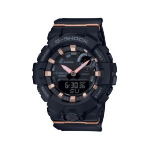 Ladies+G-Shock+S+Series+Mobile+Link+Black+%26+Rose+Gold+Watch+Black+Dial