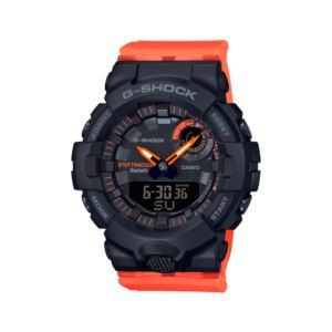 Ladies+G-Shock+Mobile+Link+Ana%2FDigi+Orange+%26+Black+Watch