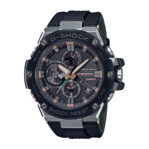 Mens+G-Steel+Bluetooth+Black+Urethane+Strap+Watch+Black+Dial