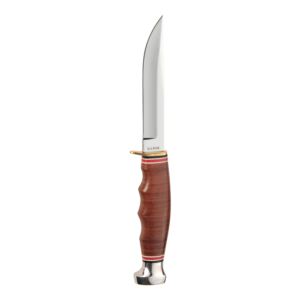 Hunter+Utility+Knife+w%2F+Leather+Handle+%26+Sheath