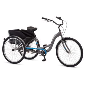 Schwinn+Meridian+Comfort+Adult+Tricycle%2C+26+Inch+Wheels%2C+Single+Speed%2C+Grey