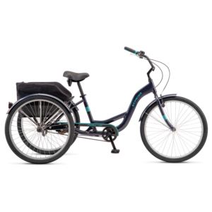 Schwinn+Meridian+Comfort+Adult+Tricycle%2C+26+Inch+Wheels%2C+Single+Speed%2C+Navy