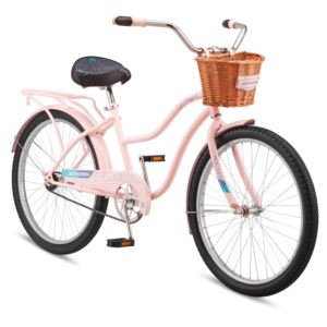 Schwinn+Baywood+1+Deluxe+Cruiser+Bike%2C+24-Inch+Wheels%2C+Single+Speed%2C+Pink