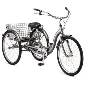 Schwinn+Meridian+Adult+Tricycle.+26+Inch+Wheels%2C+Single+Speed%2C+Silver