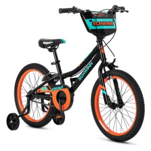 Schwinn+Firehawk+SmartStart+Kids+Bike%2C+18-Inch+Wheel%2C+Training+Wheels%2C+Black