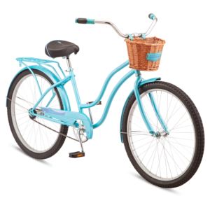 Schwinn+Baywood+1+Deluxe+Cruiser+Bike%2C+26-Inch+Wheels%2C+Single+Speed%2C+Teal