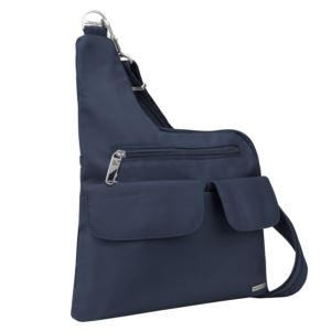 Anti-Theft+Classic+Crossbody+Bag+Navy