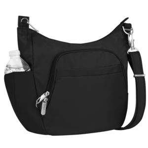 Anti-Theft+Classic+Crossbody+Bucket+Bag+Black