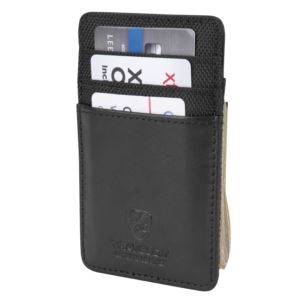 Safe+ID+Accent+Money+Clip+Wallet+Black