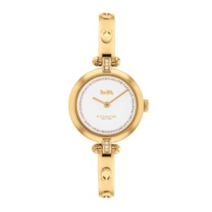 Ladies+Cary+Crystal+Accent+Gold-Tone+Bangle+Watch+White+Dial