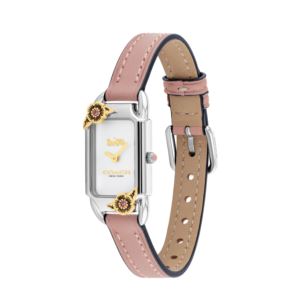 Ladies+Cadie+Pink+Leather+Strap+Watch+White+Dial