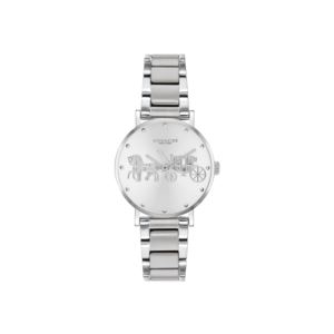 Ladies+Perry+Silver-Tone+Watch+Gold+Horse+%26+Carriage+Dial
