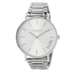 Ladies+Perry+Silver-Tone+Stainless+Steel+Watch+Silver+Dial