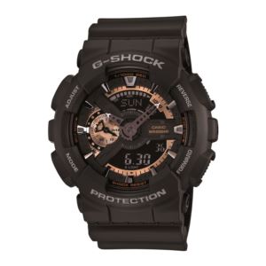 Men's G-Shock Watch - Matte Black/Rose Gold GA110RG-1A