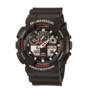Men's G-Shock Watch - Black/Red GA100-1A4