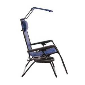 Bliss+Hammocks+26%22+Wide+Zero+Gravity+Chair+w%2F+Adjustable+Canopy+Sun-Shade%2C+Blue+Flowers