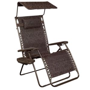 Bliss+Hammocks+30%22+Wide+XL+Zero+Gravity+Chair+w%2F+Adjustable+Canopy+Sun-Shade%2C+Brown
