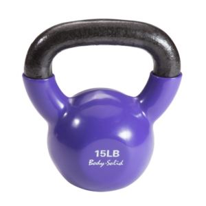 Vinyl+Coated+Kettlebell+15+Lbs.