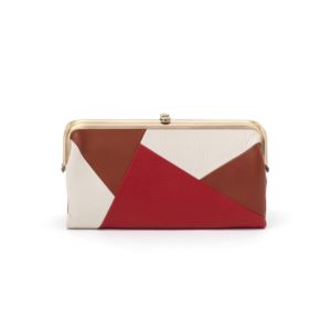 Lauren+Velvet+Hide+Clutch+Wallet+in+Colorblock
