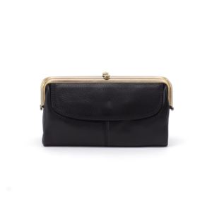 Lauren+Velvet+Hide+Clutch+Wallet+in+Black