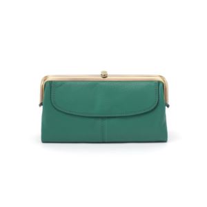 Lauren+Velvet+Hide+Clutch+Wallet+in+Green