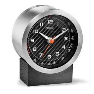 Workplace+Bluetooth+Speaker+Clock+Carbon+Fiber+Dial