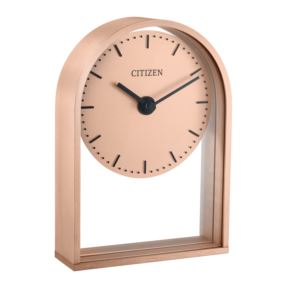 7%22+Decorative+Rose+Gold+Table+Clock+Rose+Gold+Dial