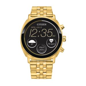 CZ+Smart+Casual+YouQ+Gold-Tone+Stainless+Steel+Smartwatch