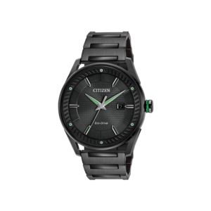 Mens+Eco-Drive+CTO+Black+Ion-Plated+Watch+Black+Dial