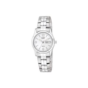 Ladies+Quartz+Silver-Tone+Stainless+Steel+Watch+Silver+Dial