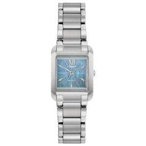 Ladies+Bianca+Eco-Drive+Stainless+Steel+Watch+Blue+Mother-of-Pearl