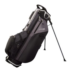 Wilson+Staff+Feather+Stand+Carry+Bag+Black%2FCharcoal%2FSilver