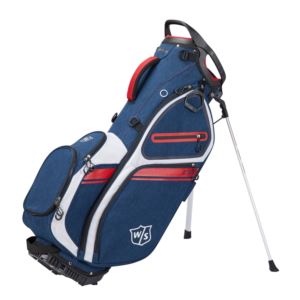 Wilson+Staff+EXO+II+Stand+Golf+Bag+Navy%2FWhite%2FRed