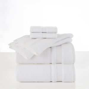 Supima+Luxe+6pc+Bath+Towel+Set+Optic+White