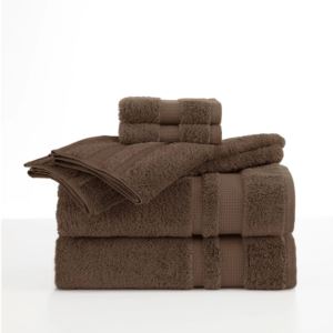 Supima+Luxe+6pc+Bath+Towel+Set+Chocolate+Brown