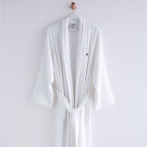 Clean+Design+Home+Low+Lint+Terry+Bath+Robe+-+Large+White