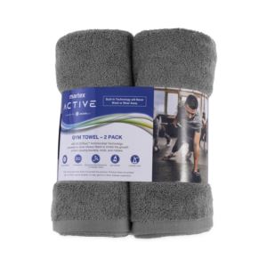 Active+2-Pack+Gym+Towels+w%2F+SILVERbac+Antimicrobial+Technology+Gray