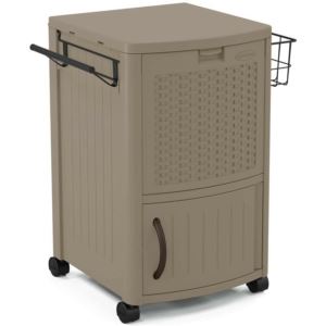 Resin+Wicker+Cooler+w%2FCabinet