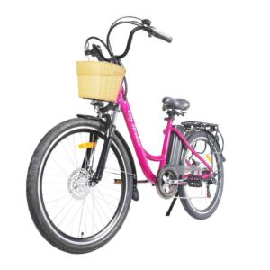 GlareWheel+EB-X8+City+Electric+Bike+-+Rose