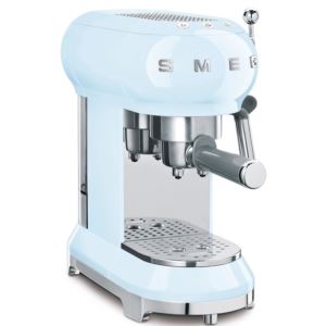 50%27s+Retro-Style+Espresso+Manual+Coffee+Machine+Pastel+Blue