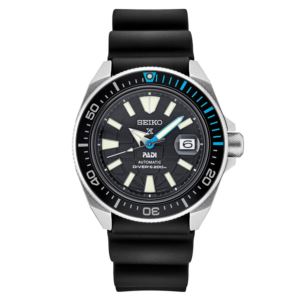 Mens+Prospex+PADI+Special+Edition+Black+Silicone+Strap+Watch+Black+Dial