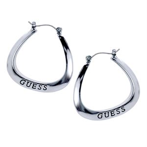 Logo Triangular Hoop Earrings - Silver GJ-344016
