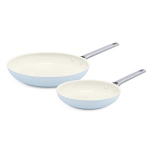 Padova+8%22+%26+10%22+Nonstick+Fry+Pans+Light+Blue