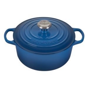 4.5qt+Signature+Cast+Iron+Round+Dutch+Oven+Marseille