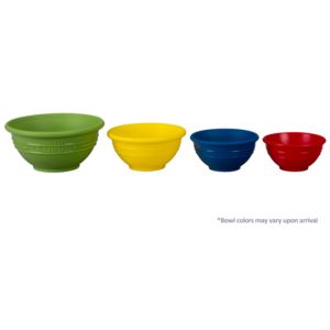 Multi-Color+Silicone+Prep+Bowls+Set+4