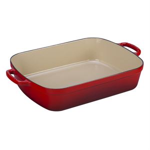 5.25qt+Signature+Cast+Iron+Roaster+Cerise