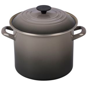 8qt+Enamel+on+Steel+Covered+Stockpot+Oyster