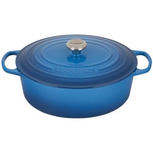 8qt+Signature+Cast+Iron+Oval+Dutch+Oven+Marseille